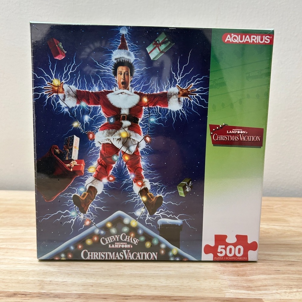 Chevy Chase National Lampoon's Christmas Vacation Aquarius 500 pc Puzzle NEW